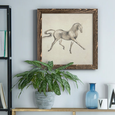 DRESSAGE HORSE I - Toile encadrée de qualité supérieure - prête à être accrochée