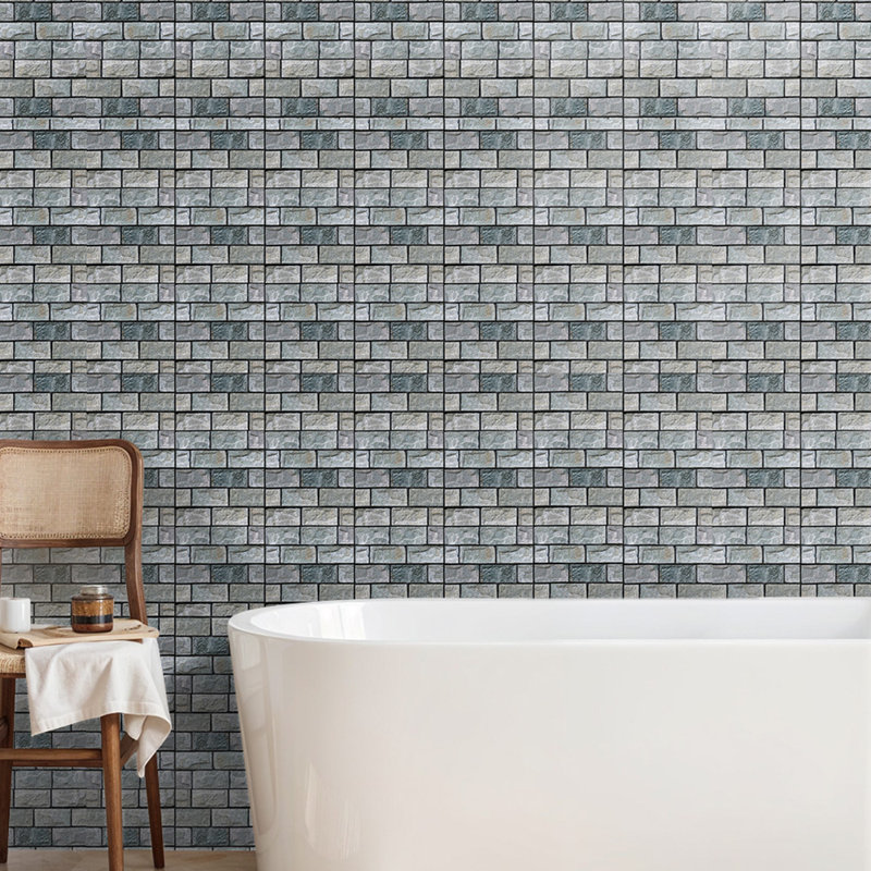 Wallpaper Tile, Grey, 30cm L x 30cm W