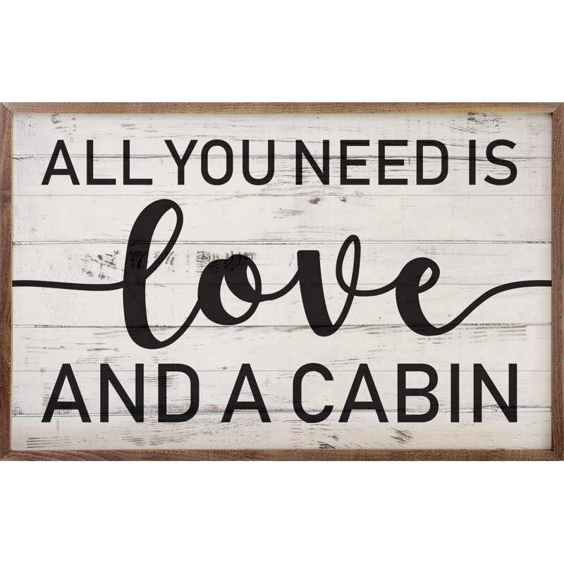 Love And A Cabin, H 5 po x l 8 po