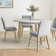 Mairenn 48" Round Solid Marble Top Dining Table
