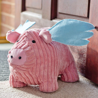Flying Pig Fabric Door Wedge