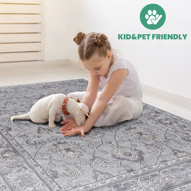 Tapis de mode moderne, Rectangle 7 pi 9 po x 10 pi