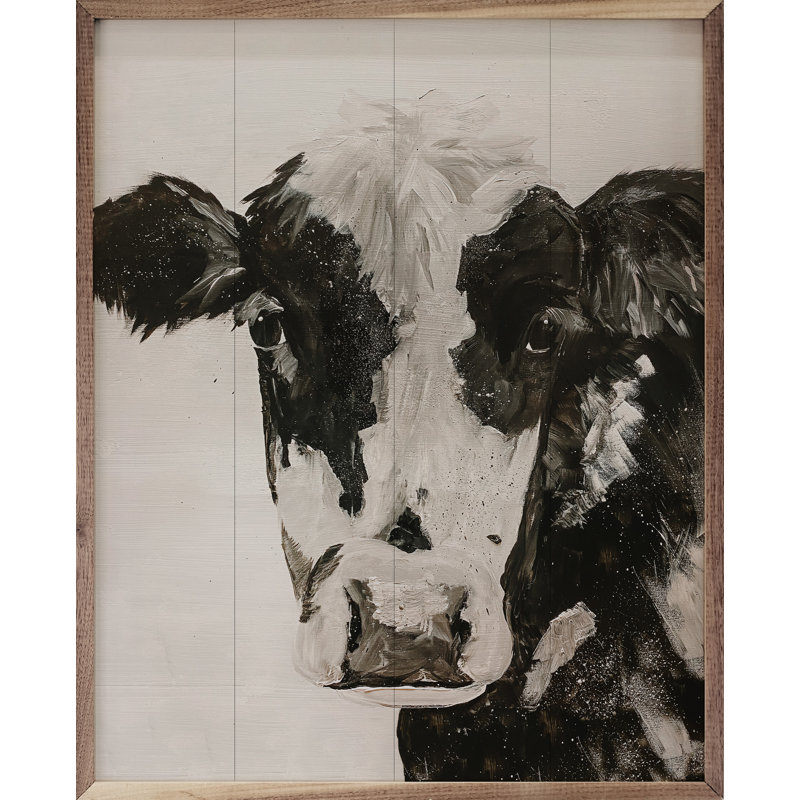 Vache laitière mouchetée par Morgan Adams, H 20 po x l 16 po