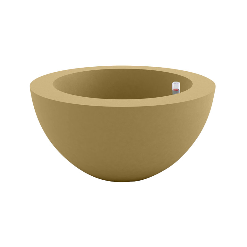 Sfera Resin Pot Planter, 11.75" H x 23.5" W x 23.5" D, Steel