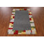 Tapis rayé à motif géométrique Gabbeh