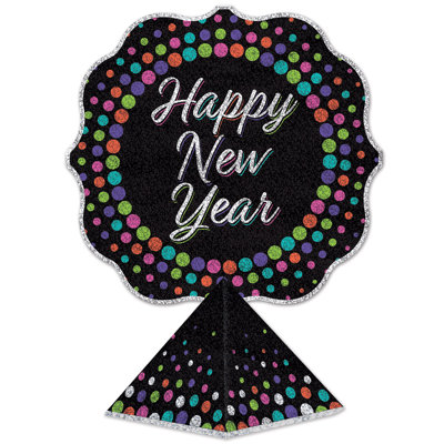 Centre de table 3D Happy New Year
