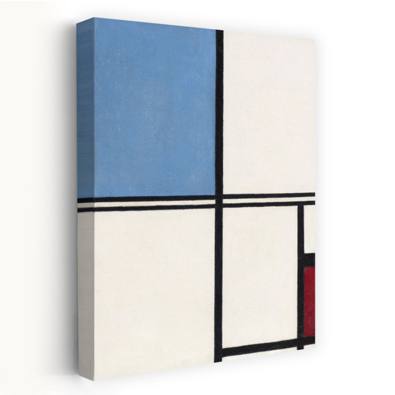 Primary Colors Geometric Grid Abstract Bold Geometric Wall Art Print 1 Piece Wrapped Canvas Wall Art, 121.92cm H x 81.28cm W
