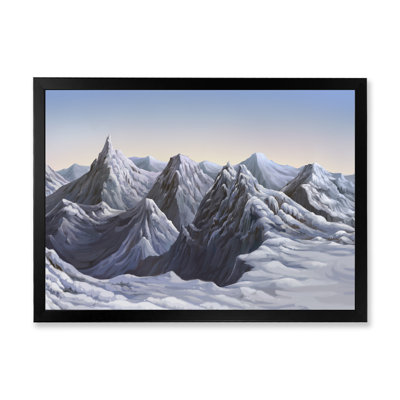 «White Winter Snow Mountain», peinture sur toile