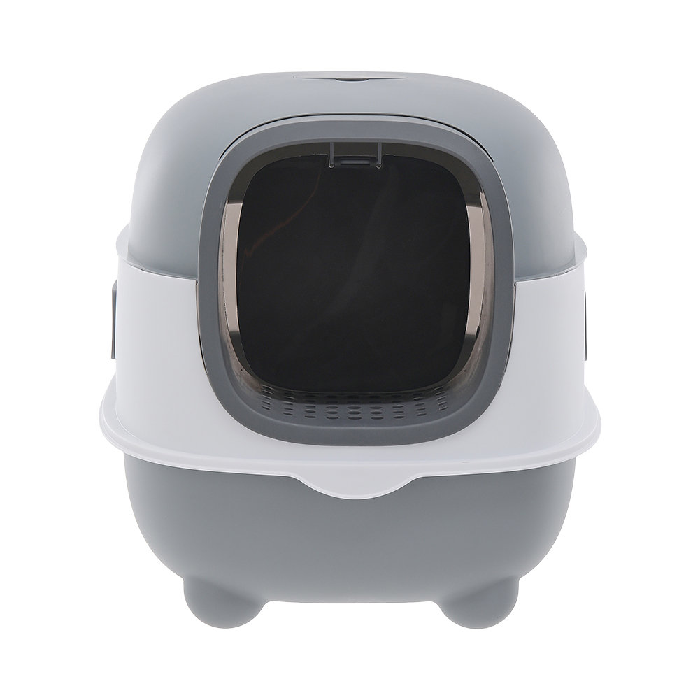 Bromwich Plastic Enclosed Litter Box with Scoop