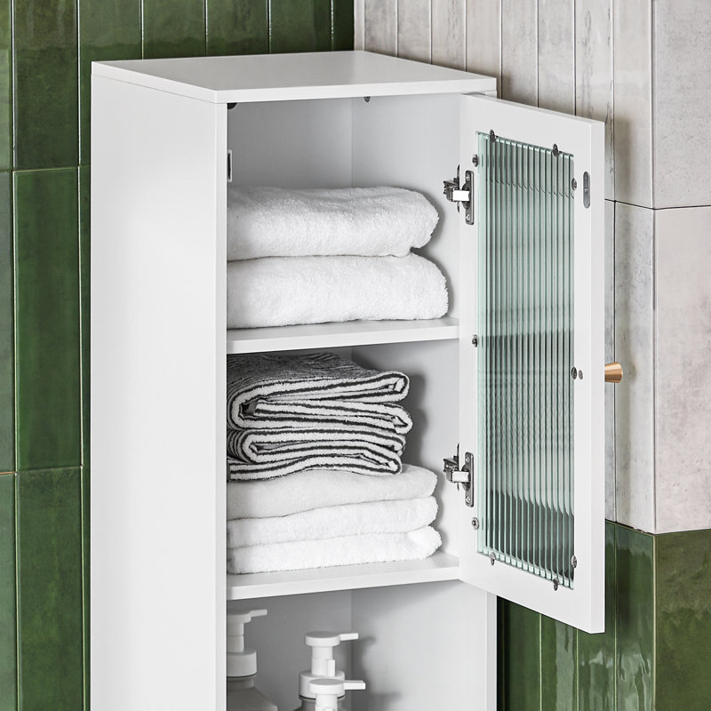 Makaylah Freestanding Linen Cabinet