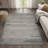 Keisha Modern Berber Stripe Gray/Cream Rug-1341549489