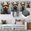 Rose curieux et gris Shih Tzu avec lunettes IV - art mural chien-1302902652-1302902651