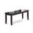 6 Piece Dining Room Furniture Set Contains a Rectangle Kitchen Table and 4 Linen Fabric Dining Chairs with a Bench, Black-661053491