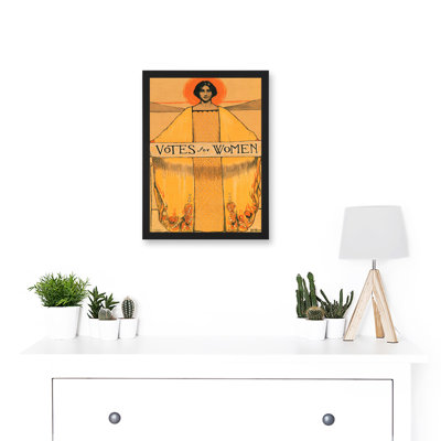 Votes for Women Suffrage 19th Amendment 1 Piece Single Picture Frame Wall Art