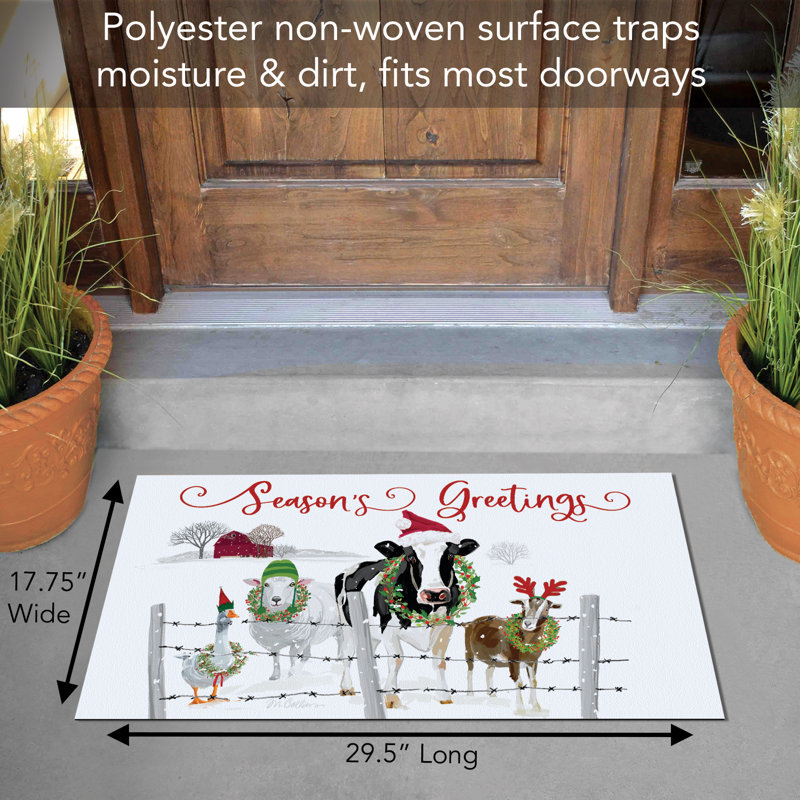 Tapis de sol d'entrée / extérieur Holiday Greeters