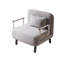 Fauteuil-lit convertible de 31,5 po, canapé-lit à trois volets avec dossier et coussin réglables, canapé-lit de loisirs avec structure en acier robuste pour la maison et le bureau, fauteuil-lit confortable