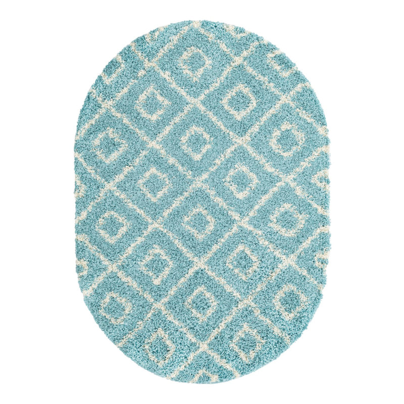 Assis Geometric Indoor Rug, Oval 4' x 6'