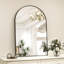 Miroir de salle de bain mural en aluminium avec cadre arqué - Basics by Wayfair ™-1908623983-1908623977