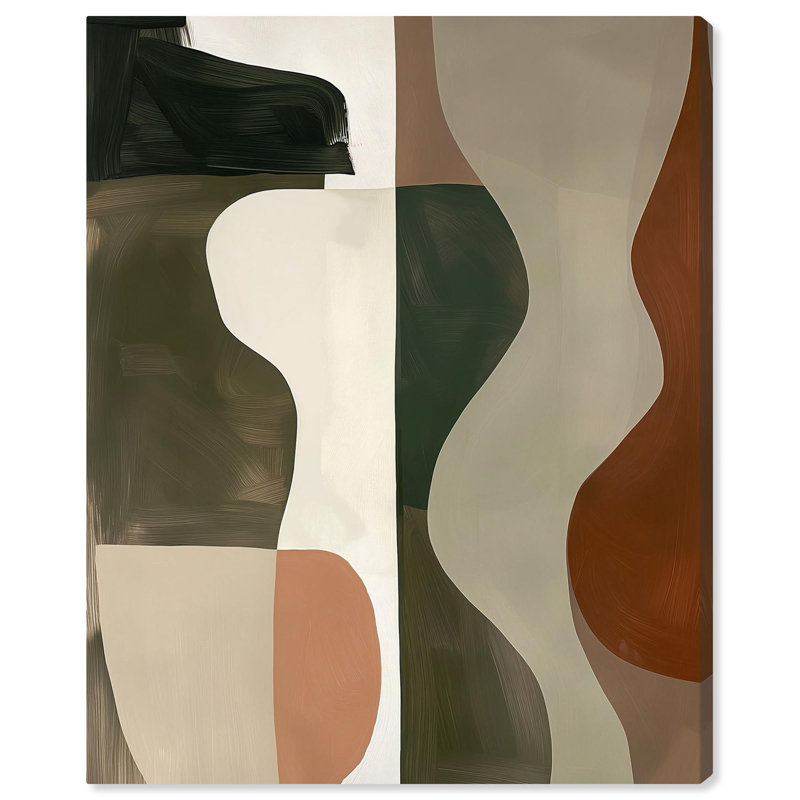 «Fragmented Dreams II Canvas Midcentury Abstracts» par Art Remedy, H 30 po x l 24 po, Toile tendue