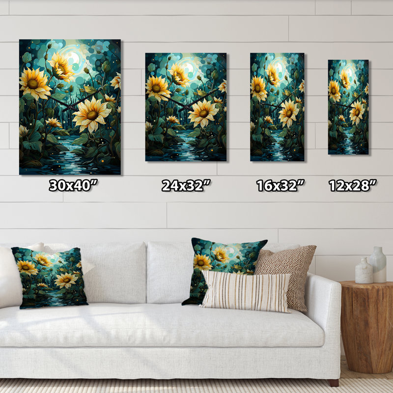 Daneah - Tournesols très horloges murales, Grand