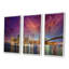 New York Manhattan, ensemble de 3 toiles d'art encadrées sur toile-2066975434-2066975445