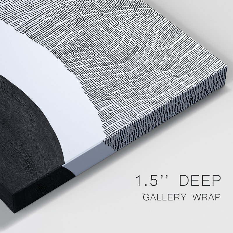 " Black & White Abstract II ", 48" H x 32" W x 1.5" D