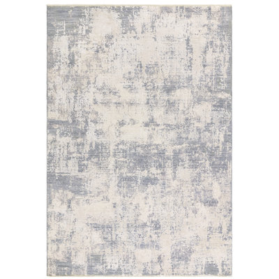 Plaza Abstract Sky Blue Area Rug
