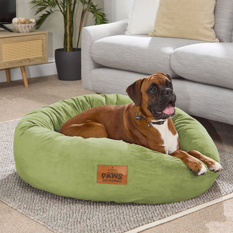 Slumberdown Paws for Slumber Donut Pet Bed, Extra Large (75cm W x 27cm D x 75cm H), Extra Large (71 - 90 lbs), Green