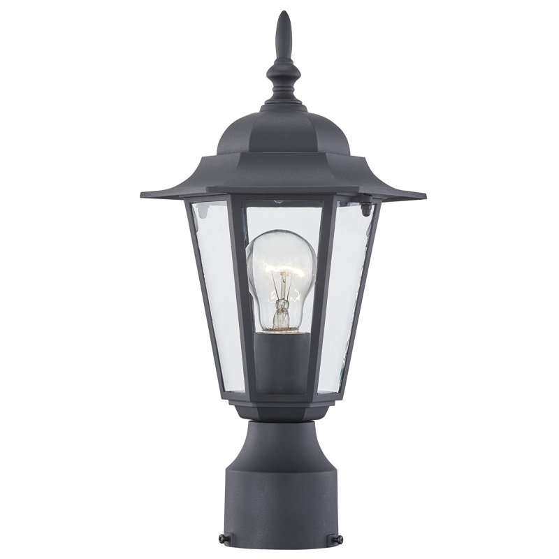 Berkett 1-Light 38.1Cm H Hardwired Lantern Head, Black