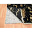 Tapis noir en laine et en soie noué à la main 8 pi x 10 pi 7793B3B7A61F4BD0BED72618E26A67BD