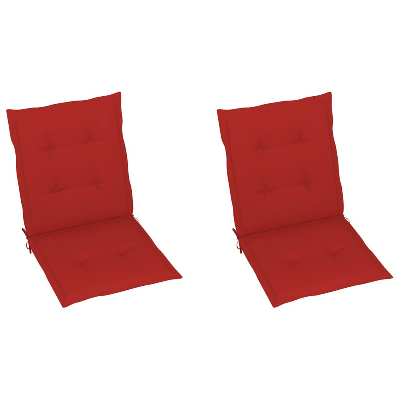 Coussin de siège / dossier d'extérieur, Rouge, H 39,4 po x l 19,7 po x P 1,2 po