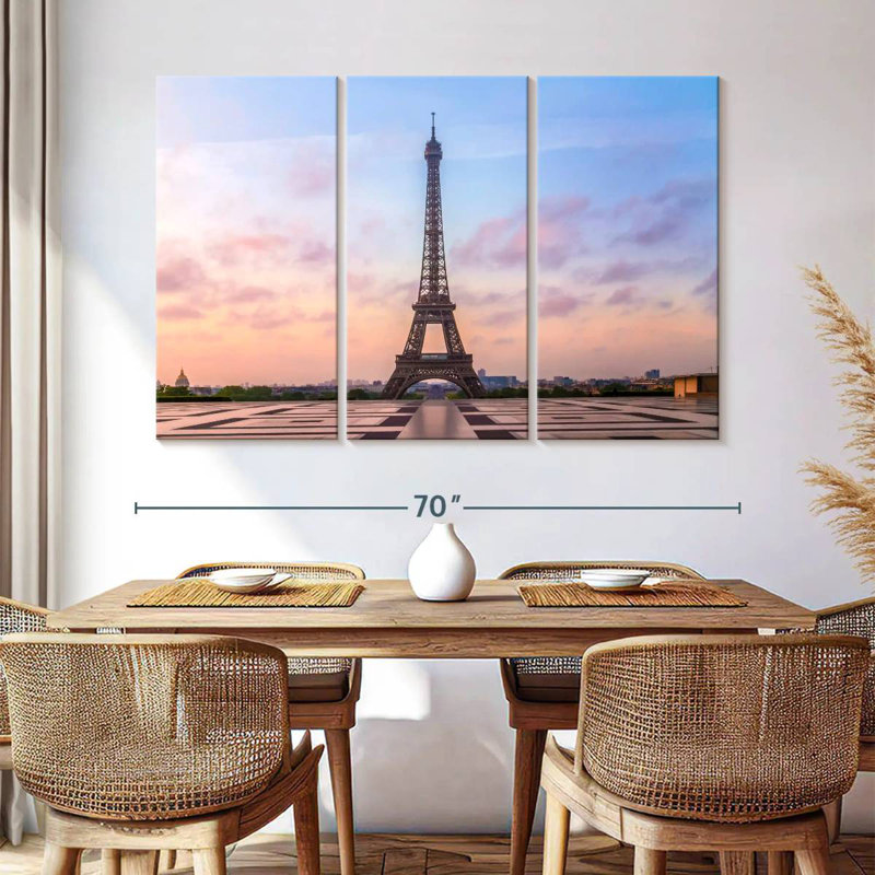 Lilie Eiffel Tower Sunrise, 42" H x 65" W