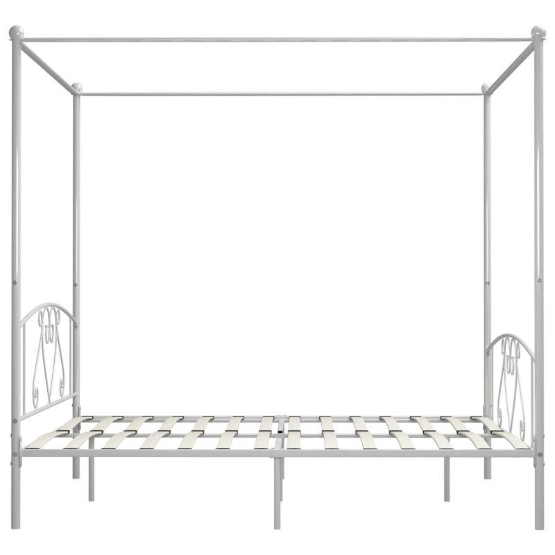 Zackery Metal Bed, Super King (6'), white