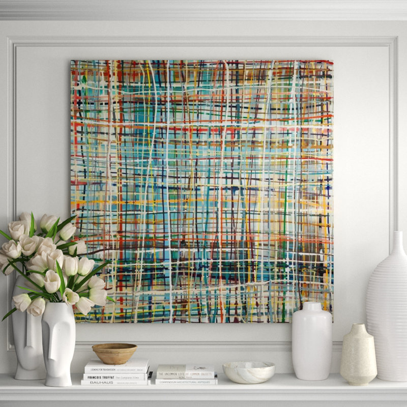 Color Lane Print by Samuel Kane, 24" H x 24" W, Plexi