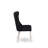 Denison Parson Dining Chairs - Button Tufted Nailhead Black Polyester Fabric Padded Chairs, Set of 2, Linen White-1233069990