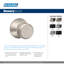 Bowery Single Dummy Knob with Plymouth Trim-24299323