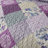 HoneiLife King Size Blended Fabric Reversible Late‑Spring Purple Print Quilt Bedding Set with Pillow Shams-125762032