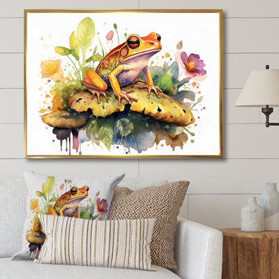 «Leaping Frogs Amphibians II - Frog», art mural