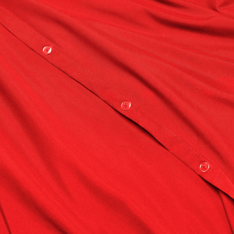  Ensemble de housse de couette ultra-doux, Rouge cerise, Housse de couette très grand + 2 taies décoratives