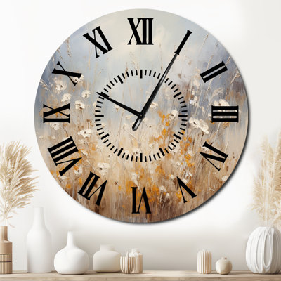 Horloge murale beige et grise Meadows Breeze - Meadow