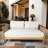 Acacia Wood Outdoor Loveseat With Cushions