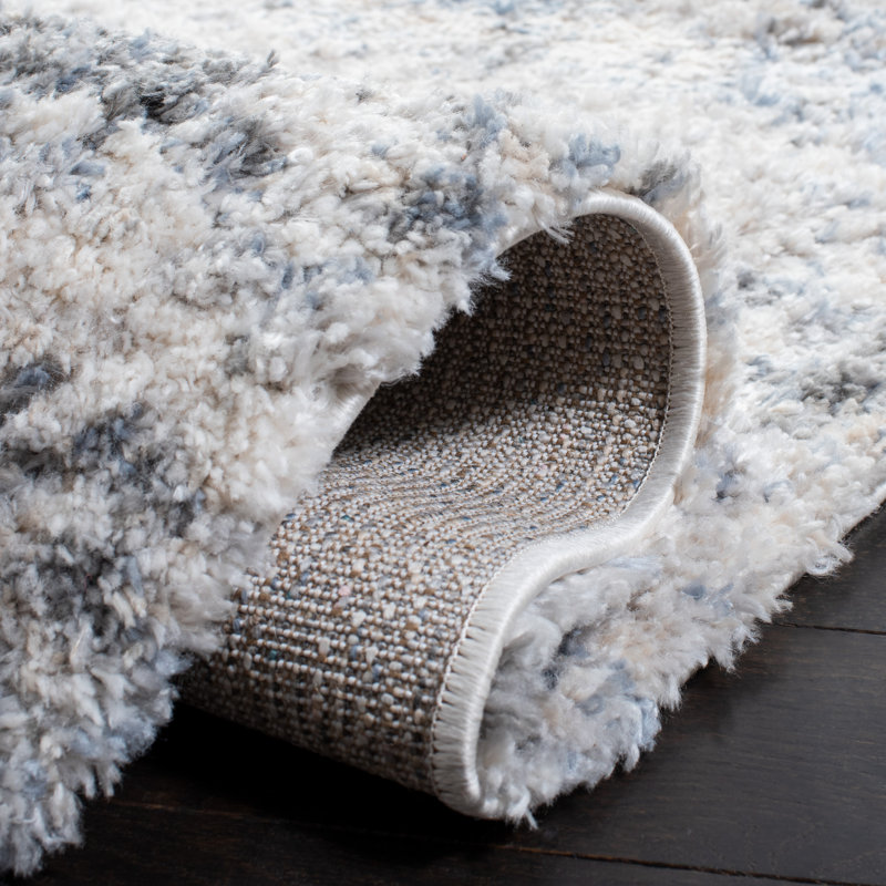 Tapis abstrait Saqlain Shag Performance, Rond 6 pi 7 po