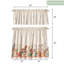 Maison d'Hermine Artisan Amour - Bleu norvégien, ensemble de 2 rideaux 100 % coton - 127 cm x 315 cm