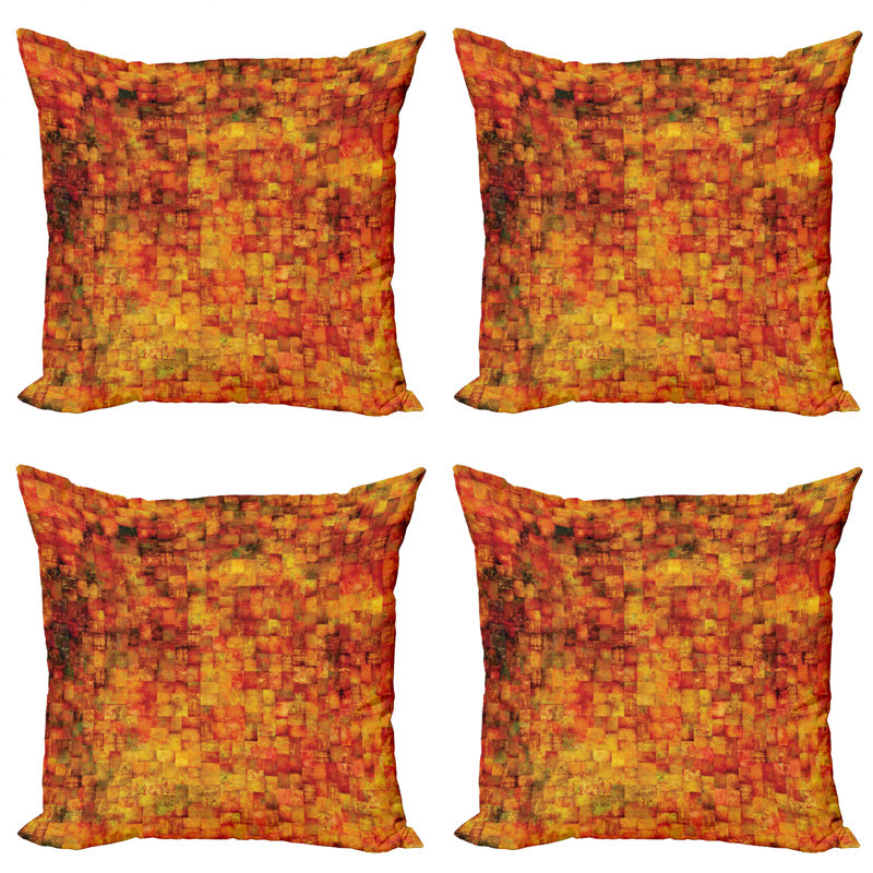 Appliqued Reversible Pillow Cover, 18" x 18"