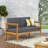 Wood With A - Seat Cover Fashionable Design And Lining