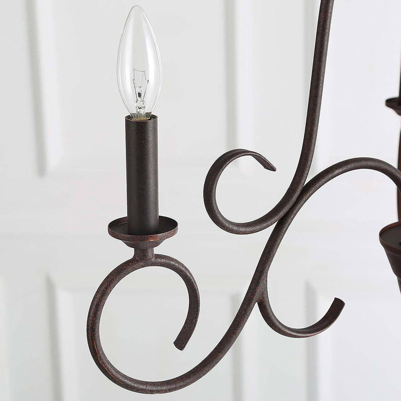 Lustre traditionnel à 3 lumières de style bougie Crawfordville