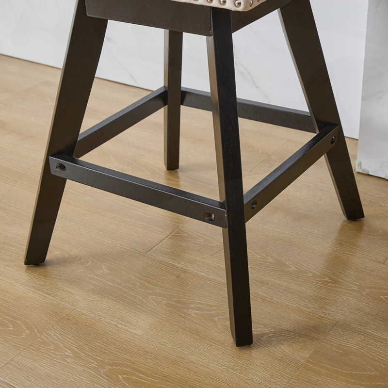 Ensemble de 2 tabourets pivotants, Beige