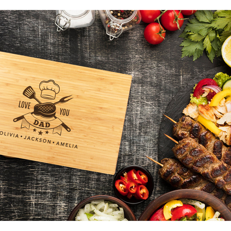 Koyal Wholesale Bamboo Laser Engraved Cutting Board, Yes