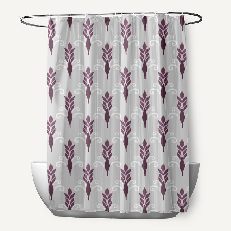Floral Shower Curtain, Purple