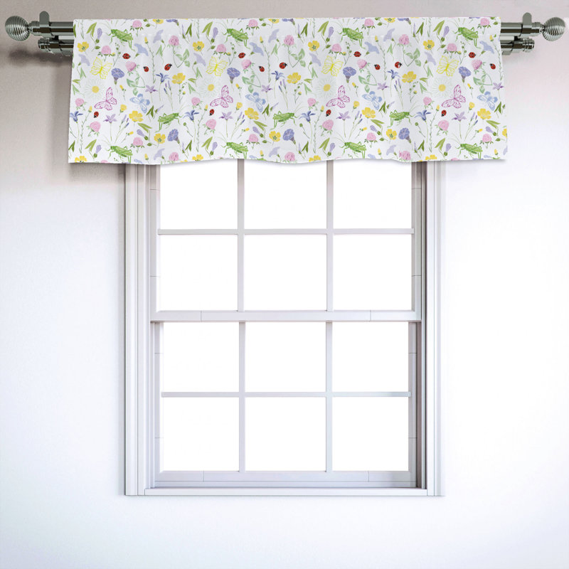 Sateen Ruffled Window Valance